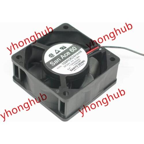 SANYO DENKI 109R0624H448 DC 24V 0.06A 60x60x25mm Server Cooling Fan