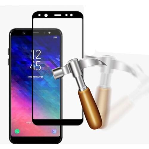 Full Cover Tempered Glass For samsung Galaxy A6 A600F 2018 Screen Protector Protective Film for SAMSUNG A6 Plus A605F + Glas
