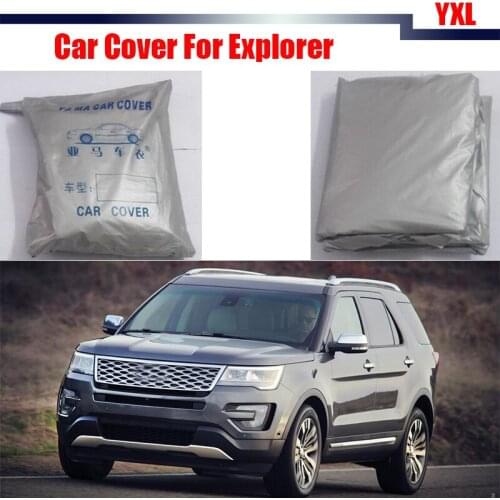 Cawanerl Full Car Cover Anti-UV Snow Sun Rain Resistant Protector Cover Sun Shade For Ford Explorer