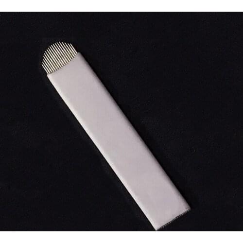 200 Pcs 18 U Shape Microblading Needles 0.18 Laminas Agulhas Tebori Microblading needles Permanent Makeup By Free Shipping