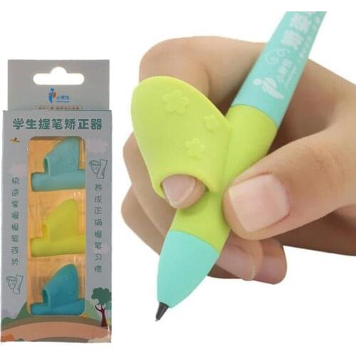 3pc Children Learn To Correct A Lot Of Toys Silicone Baby Thumb Written Posture Correction Pen Tool