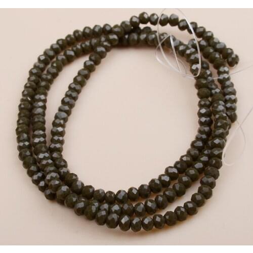 Jewelry Making Accessories 2mm Rondelle Glass Beads for jewelry making