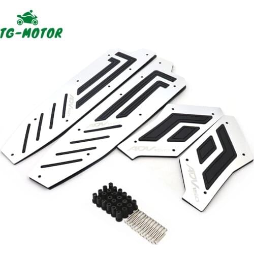 TG-Motor Motorcycle Accessories For Honda ADV150 ADV 150 2019 2020 2021 Front and Rear Foot Pedal Front Rear Footrest Footpad