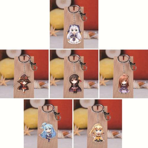 Anime Keychain Kono Subarashii Sekai Ni Shukufuku Wo Akua Konosuba Llaveros Para Mujer