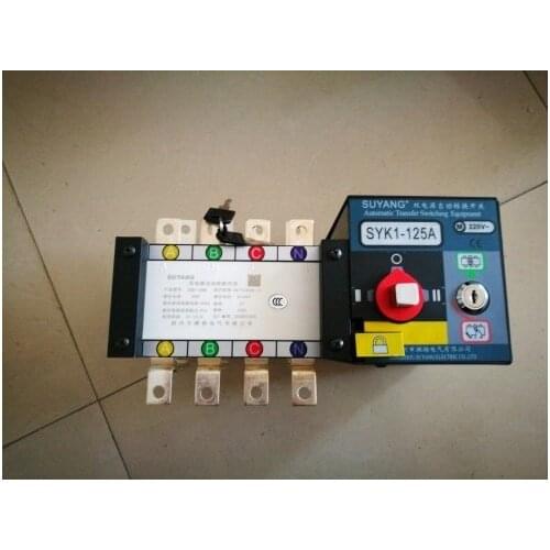 Fast Shipping SYK1-125A 4P Suyang ATS Working 440V Power 220V Dual power automatic transfer switch Automatic starting system