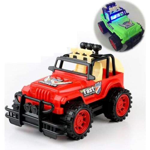 Childrens Electric Off-Road Vehicle Universal Music Off-Road Vehicle Colorful Flash Simulation Cross-Country Roadster Toy