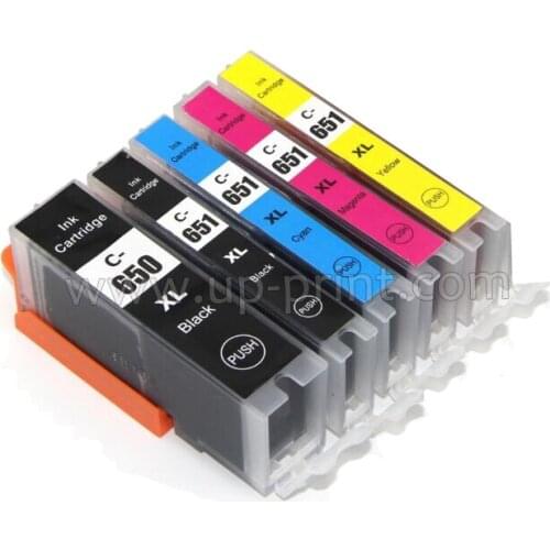 10pcs PGI650 CLI651 compatible ink Cartridge For canon PIXMA IP7260 MG5460/MG5560/MG6460 MX726/MX926 IX6860 printer pgi 650
