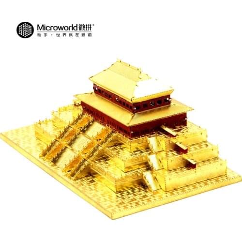 Microworld Models Taihe Palace building model DIY laser cutting Jigsaw puzzle building model 3D metal Puzzle Toys for adult gift
