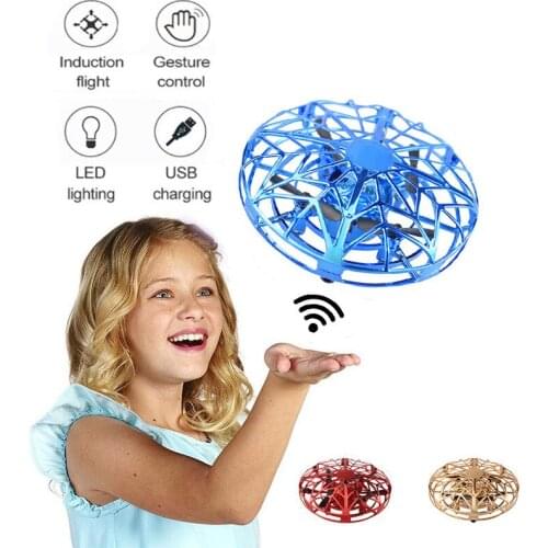 Mini drone RC Drone Toy Gift Shinning LED RC drone Flying Ball Helicopter Light Crystal Ball Induction dron Quadcopter Aircraft