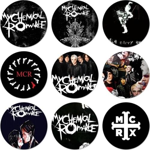 My Chemical Romance MCR Badge Brooch Pin Accessories For Clothes Backpack Decoration gift 58mm