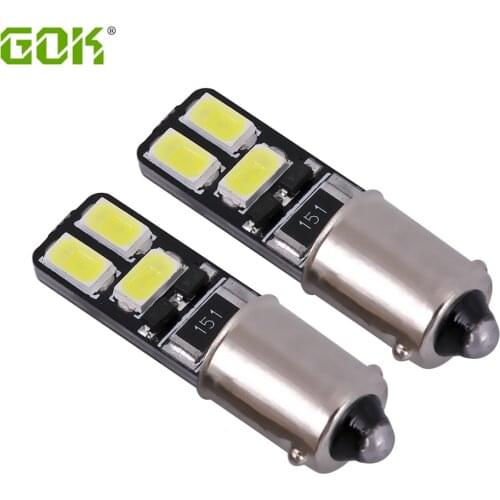 Wholesale 10PCS New Canbus BA9S led canbus 6SMD 5630/5730 LED Bulb Vehicle Car Canbus Light ba9s led T4W T10 W5W SMD Led Bulb