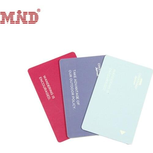 PET Smart Chip Hotel ID Key Card For Door Lock Programmable