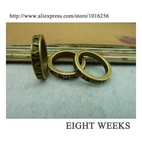 Zinc alloy pendant jewelry accessories diy handmade material charms 19-14 mm ring ring/time