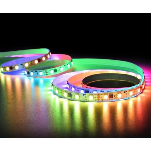 DC12V WS2811 LED Pixels Programmable Strip Light 30/60 leds/m,WS2811IC 5050 RGB SMD White/Black PCB LED Strip Light