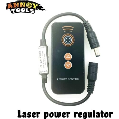 Remote laser power controller regulates laser power, brightness, open / shutdown, and power failure memory function