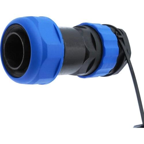 SP28 corrugated pipe waterproof connector 2/3/4/5/6/7/9/10/12/14/16/19/22/24/26Pin IP68 plug and threaded socket