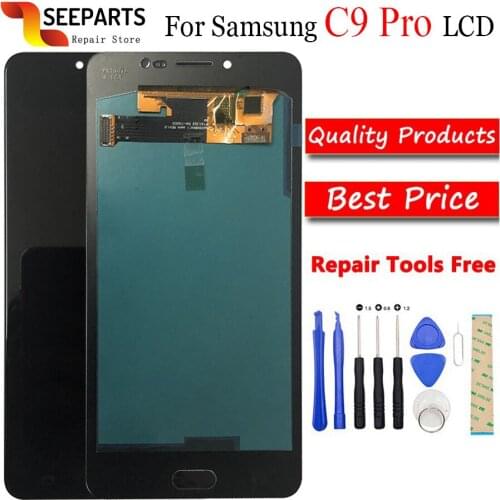 6.0"Test good For SAMSUNG GALAXY C9 Pro LCD C9000 Display Touch Screen Digitizer Assembly Replacement For SAMSUNG C9 Pro LCD