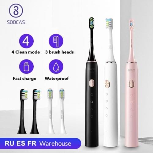 SOOCAS X3U Sonic Electric Toothbrush Smart Tooth Brush Ultrasonic Automatic Toothbrush USB Fast Rechargeable Adult Waterproof