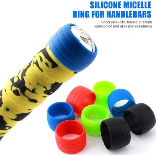 1 Pair Bike Silicone Plug Rubber Waterproof Wear-resisting Handlebar Ring Waterproof Wear Resistant Oudoor Strap Silicone Ring