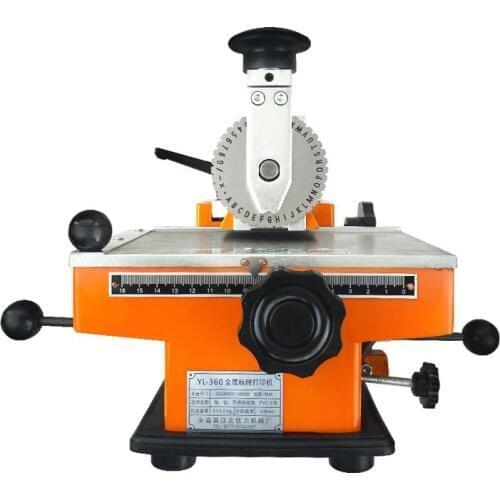 1PC YL-360 Semi-automatic manual marking machine,aluminum labeling coding machine,equipment parameter label printer
