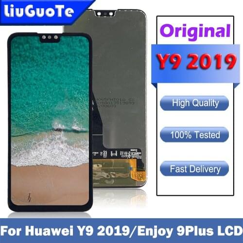 100% Original 6.5'' LCD with Frame for HUAWEI Y9 2019 / Enjoy 9 Plus Display Touch Screen Digitizer Assembly Repair Parts