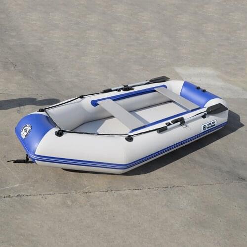 3 Person 260cm Inflatable Rowing Boat PVC Kayak Dinghy Hovercraft Fishing Canoe Drifting Raft Sailboat Surfing Sailing Ship B