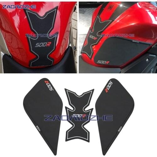 For Longxin Wuji 500R Motorcycle Accessories Tank Traction Pad Side Gas Knee Grip Protector Anti slip sticker