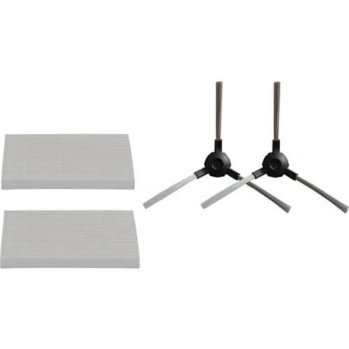 Robot Vacuum Cleaner HEPA Filter Side Brush for Midea VCR06 VCR07 MR06 MR02 Robotic Vacuum Cleaner Filters Parts Accessories