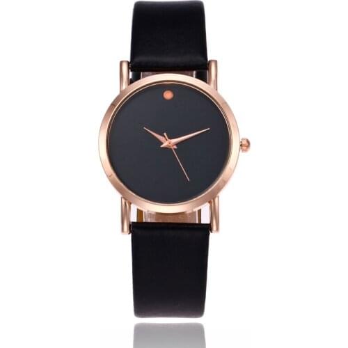 CAY New Arrival Simple Gold Women Watch Fashion Luxury Brand Leather Strap Quartz Wristwatches Ladies Watch Relogio Feminino