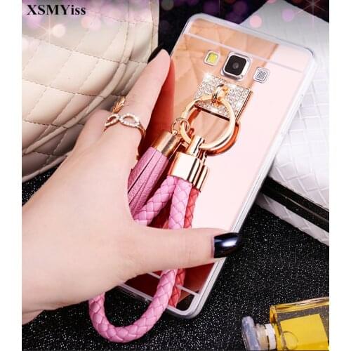 XSMYiss For Xiaomi Redmi 7 4X 4A 5A 6A 8 Lite 9 SE 5X 6X A2 MAX3 MIX3 Note4 5 6 7 Luxury Tassels Lanyard Soft Mirror Phone case