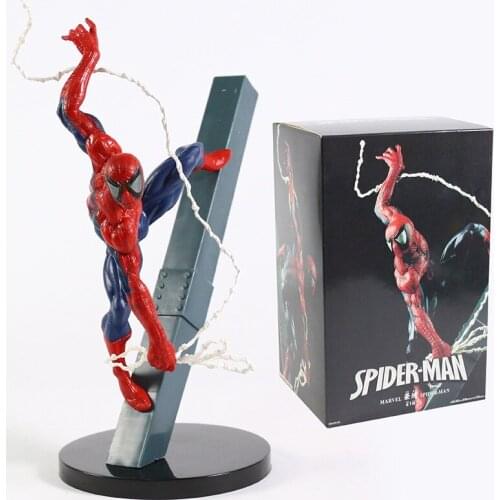 Goukai Marvel Spiderman Figure PVC Model Toys Decoration Figurine Gifts