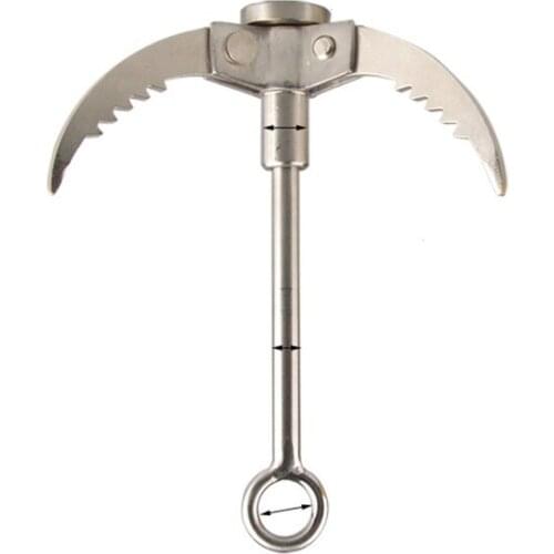 Claws Outdoor Climbing Folding Stainless Steel Three Grappling Hook Mountaineering Servival Security Small Size Emergency Claw