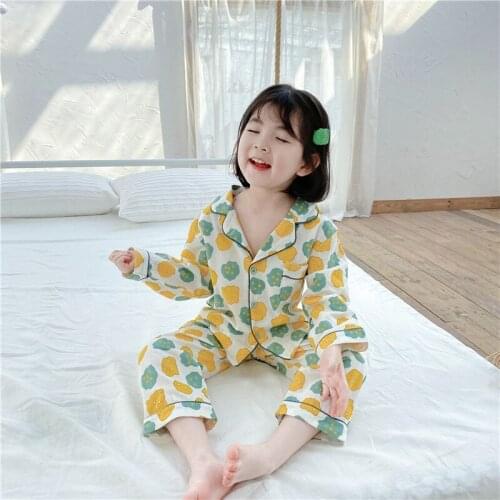 Cartoons Baby Boys Girls Sets Spring Autumn Undershirts Sleepwear Robe Pajama Sets Kids Toddler Outwear Childrens Clothing