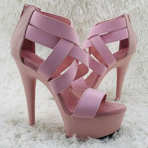 Leecabe stock 15CM/6inches platform Pole Dance sandals shoes