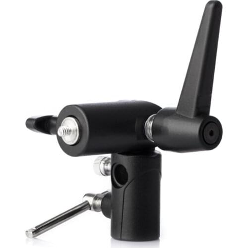 Metal Flash Bracket Hot Shoe Umbrella Holder Light Stand Mount Adapter for Tripod Photography Photographic Photo