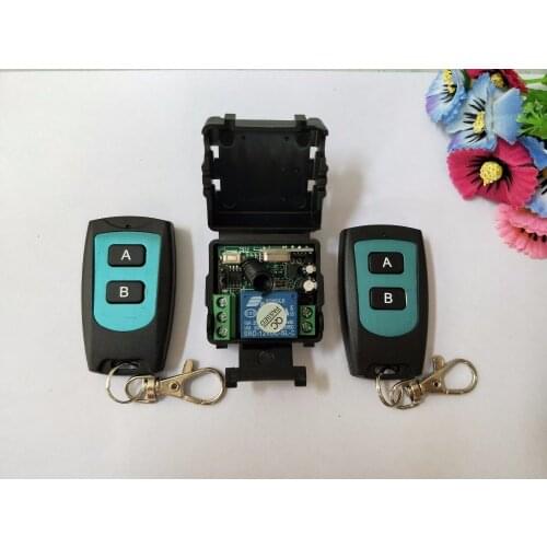 DC 12 v mini wireless remote control switch 1channal Intelligent family system 1X receiver+2X waterproof transmitter JRL-022