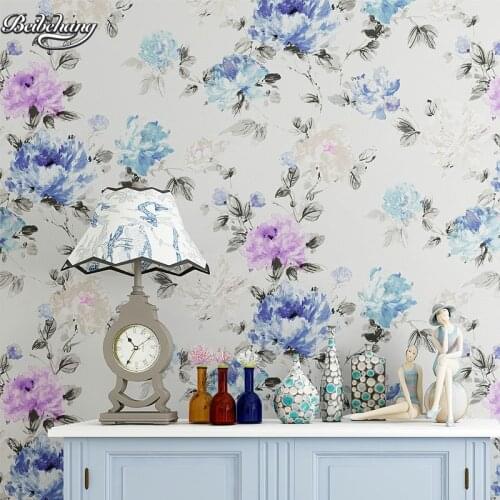 Beibehang Retro Retro Wallpapers Classical Chinese Bedroom Wallpapers American Rural Pastoral Living Dining Room Sofa Backdrop