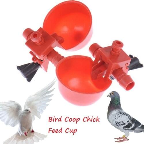 Poultry Automatic Quail Water Drinker Drinking Cup Bird Coop Chick Feed Cup Convenient Durable For Outdoor Supplies Dropship