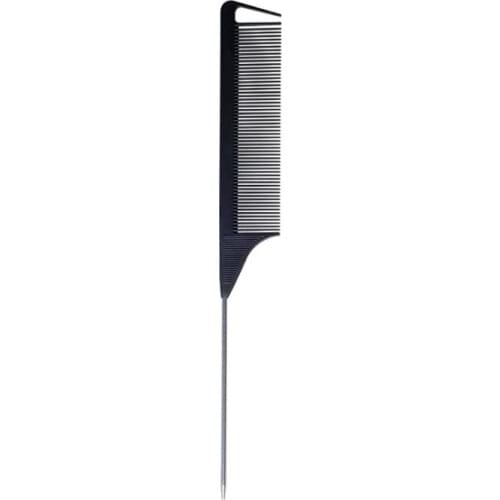 Rattail comb Hair Comb Metal-Pin Heat Resistant Rattail Haire Brush Comb With Fine Tooth Hair Styling Tools For Salon