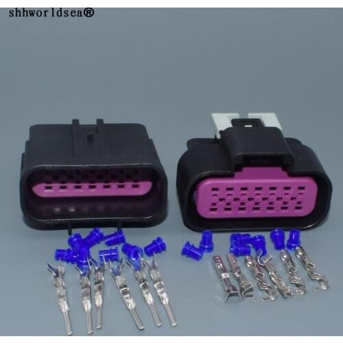 Shhworldsea 14 Pin Female Male 15326856 15326861 Sealed Waterproof Auto Car Wire Electrical Connector Automotive Housing Plug