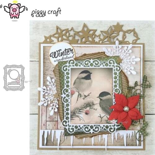 Piggy Craft metal cutting dies cut die mold Circle various frames Scrapbook paper craft knife mould blade punch stencils dies