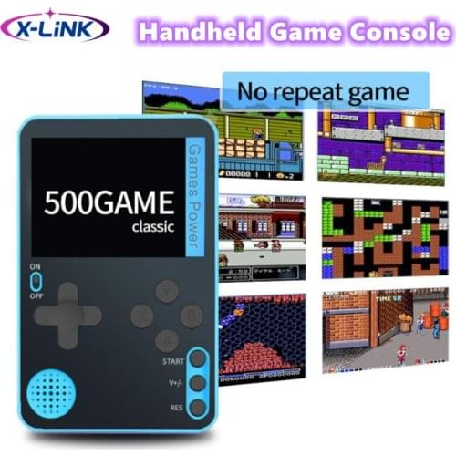 Ultra Thin Handheld Video Game Console Portable Game Player Built-in 500 games Retro Gaming Console consolas de jogos de vídeo
