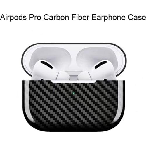Ultra-thin Bluetooth Headset Charging Case Protective Shell Carbon Fiber Scratch-resistant Case Cover for Apple AirPods Pro