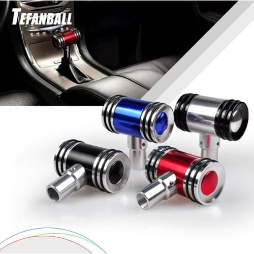 Universal Manual Operation Car Gear Shift Knob Shifter Lever metal Aircraft operating lever Gear Shift Knob with 3 Adapters