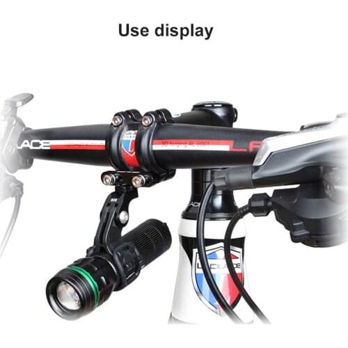 New GUB Universal Bicycle Handlebar Flashlight Torch Holder Bracket For GoPro Mount Front Light Lamp Clip For Bicycle Cycling