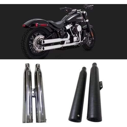 Motorcycle Exhaust Slip On For Harley Softail Fat Boy 2017