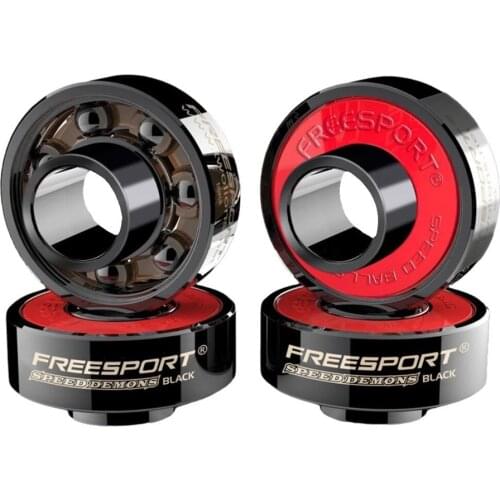 【8pcs/set】High Speed 608 Hybrid Black Ceramic Bearings for Inline Skate or Skateboard Scooter Longboard