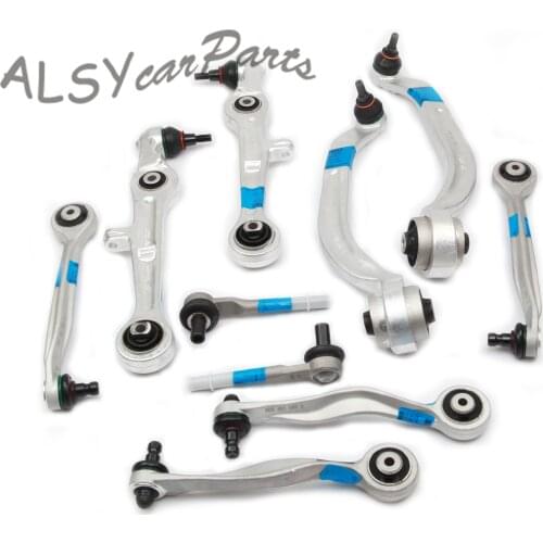 YMM 8E0407693Q 8E0407694Q 10PCS Aluminium Control Arm Arms Suspension Kit For Audi A4 S4 Avant Quattro 8E0407509A 8E0407510A