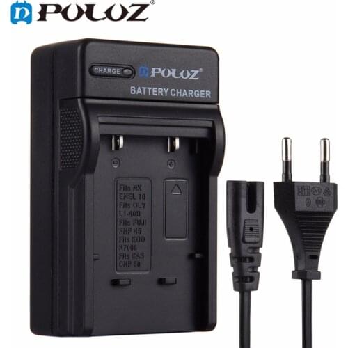 PULUZ EU Plug Battery Charger for Nikon EN-EL10, Olympus LI-40B, FUJI FNP-45, Kodak K7006, CASIO CNP80 Battery