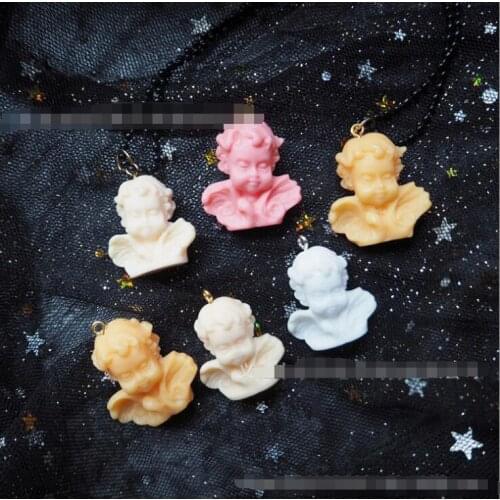 30 pcs 27*28mm resin little angel charms very cute keychain pendant necklace pendant for DIY decoration